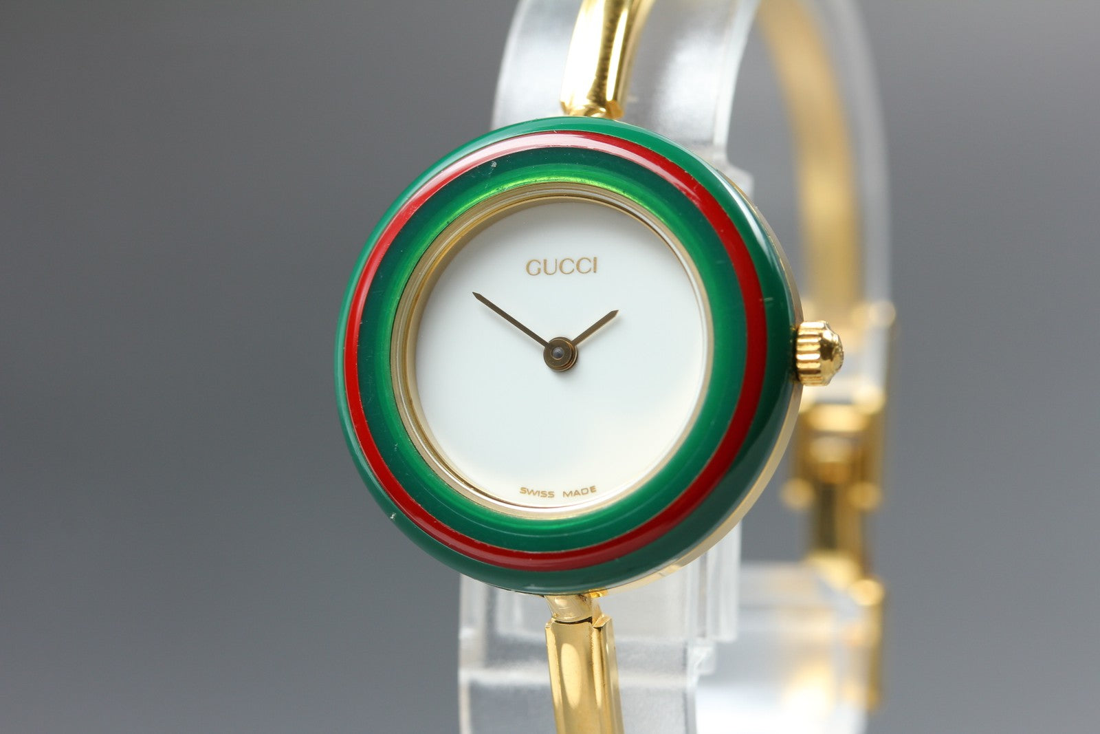 New Batt Gucci Change Bezel 11/12.2 12Color Quartz Women's Watch From JAPAN Box