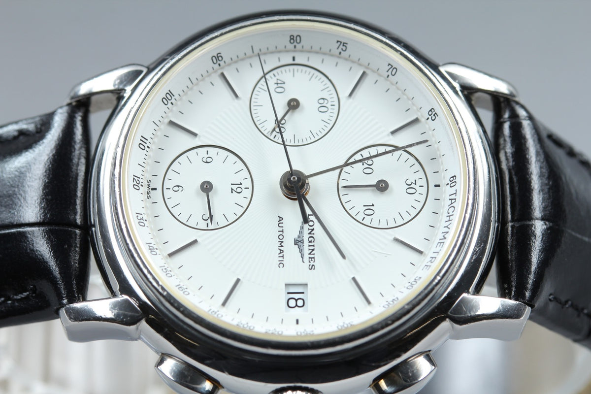 LONGINES Les Grandes Classiques L4.686.4 Automatic White Men's Watch 38mm JAPAN