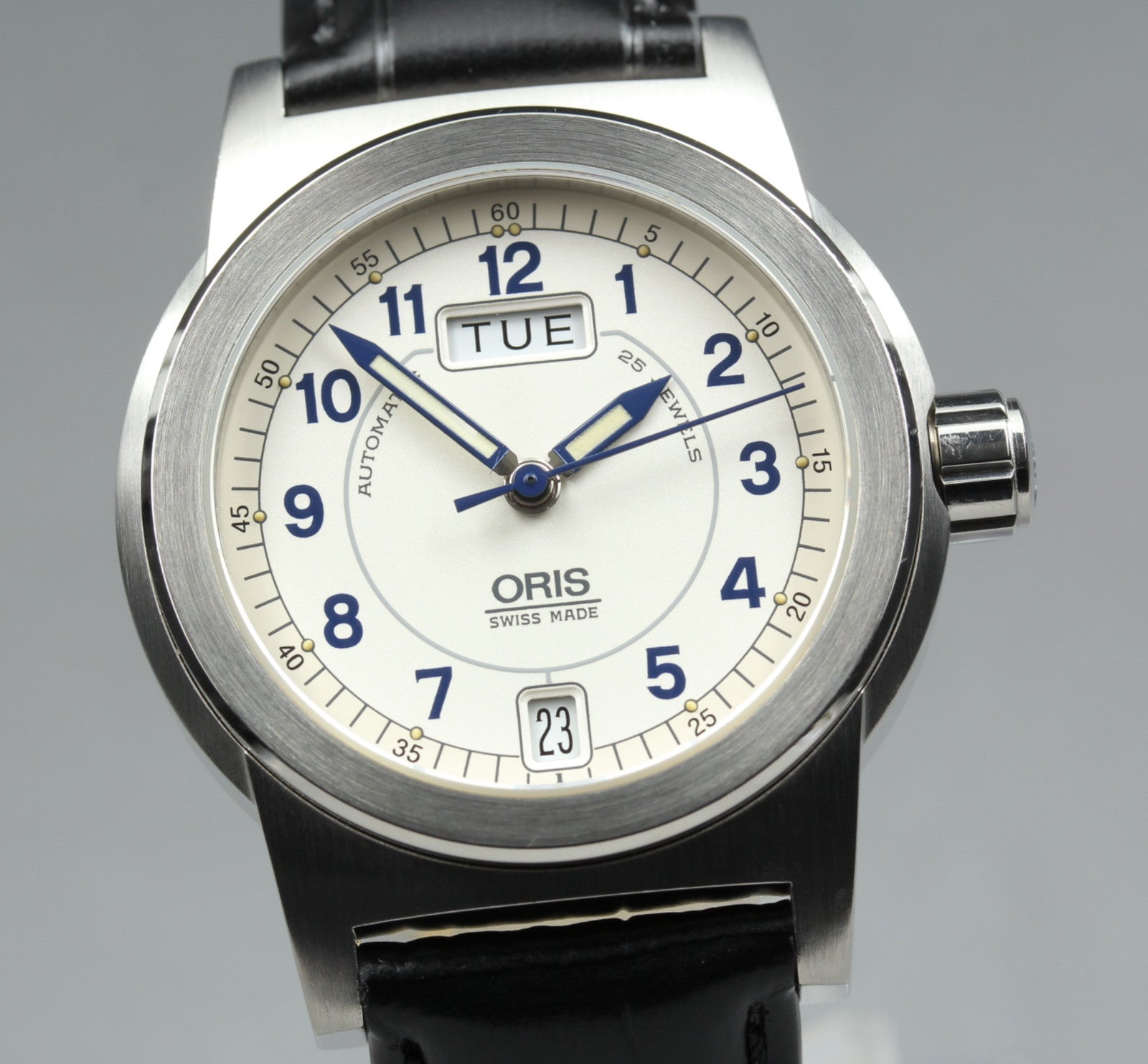 [Exc+5] ORIS Big Crown 7501 Silver Black Day/Date 35mm Automatic Men's Watch