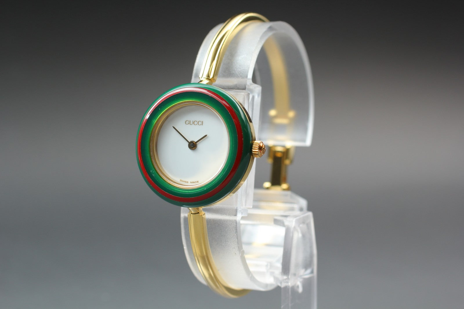 New Batt Vintage GUCCI change bezel 11/12.2 12Color Quartz Women's Watch JAPAN