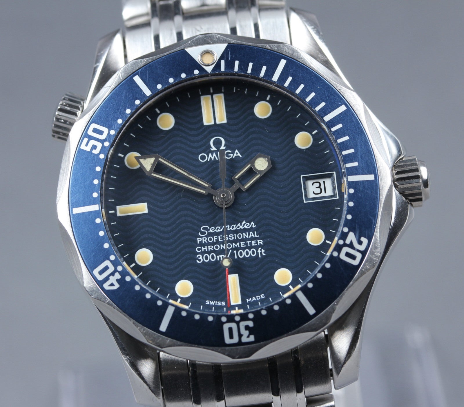 [Overhauled] OMEGA Seamaster 300M 2551.80 Cal.1109 AT Blue 36mm Unisex  Watch