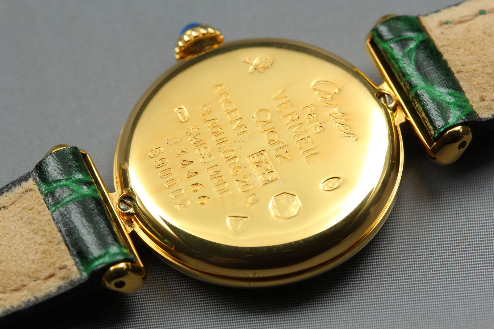Vintage [Near MINT- Box] Cartier Must Colisee Vermeil 590002 Women's Qz Watch