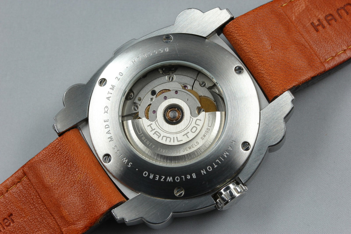 Hamilton Khaki Below Zero H785550 44mm Silver Brown Automatic Men's Watch