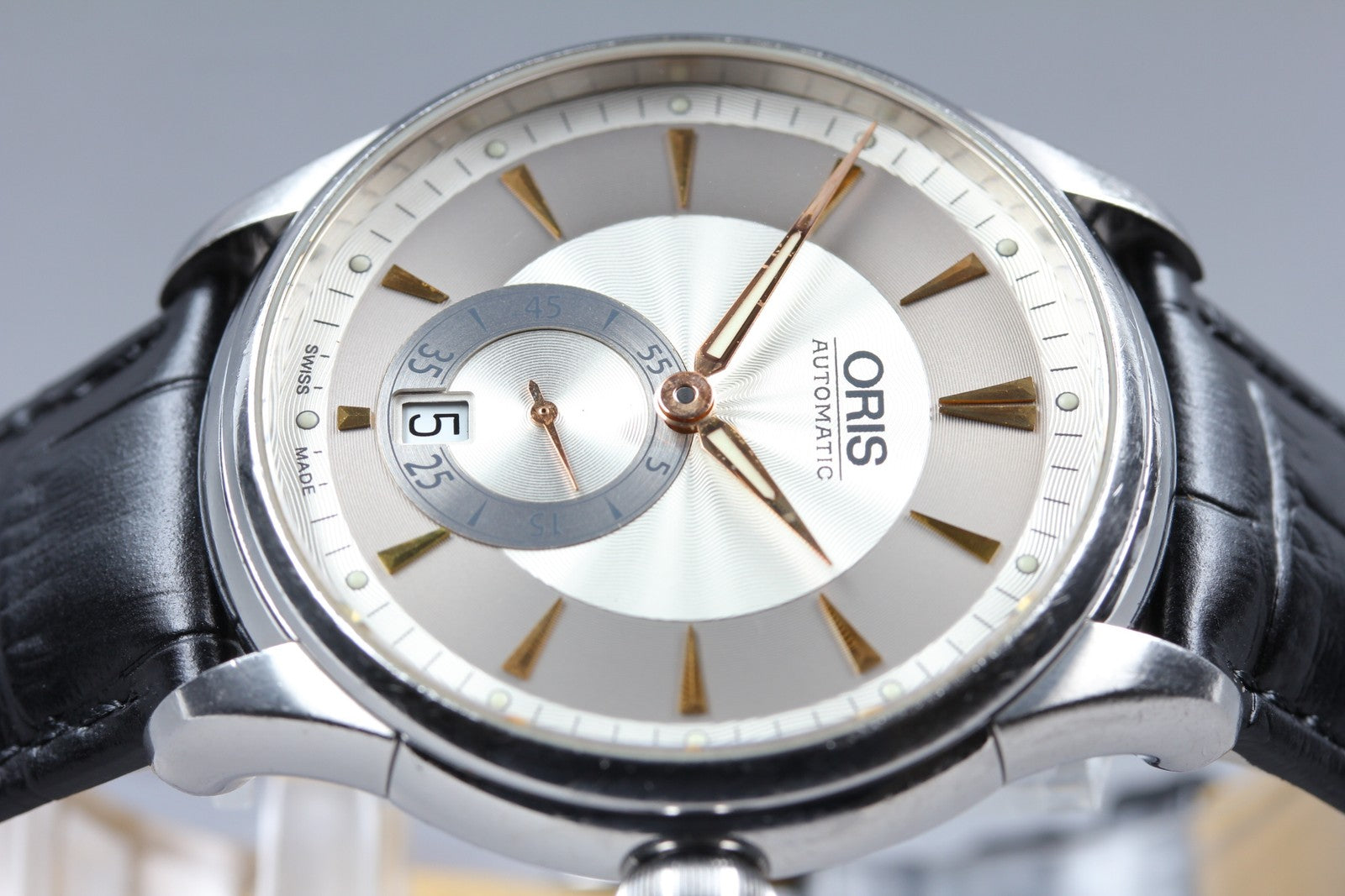 [Exc+5] ORIS Artelier Small Second Date 7582 40mm Silver Automatic Men's Watch