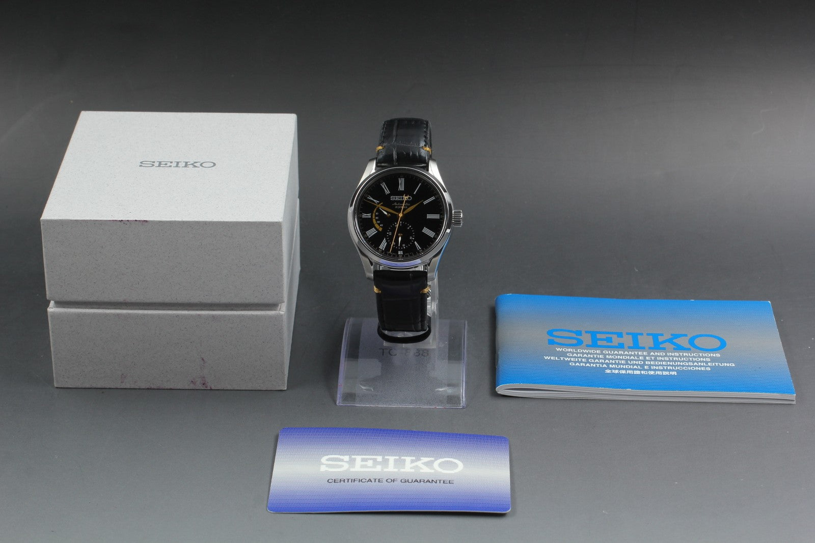 [N MINT Box] SEIKO Presage 6R27-00G1 SARW013 Black Dial Men's AT Watch JAPAN