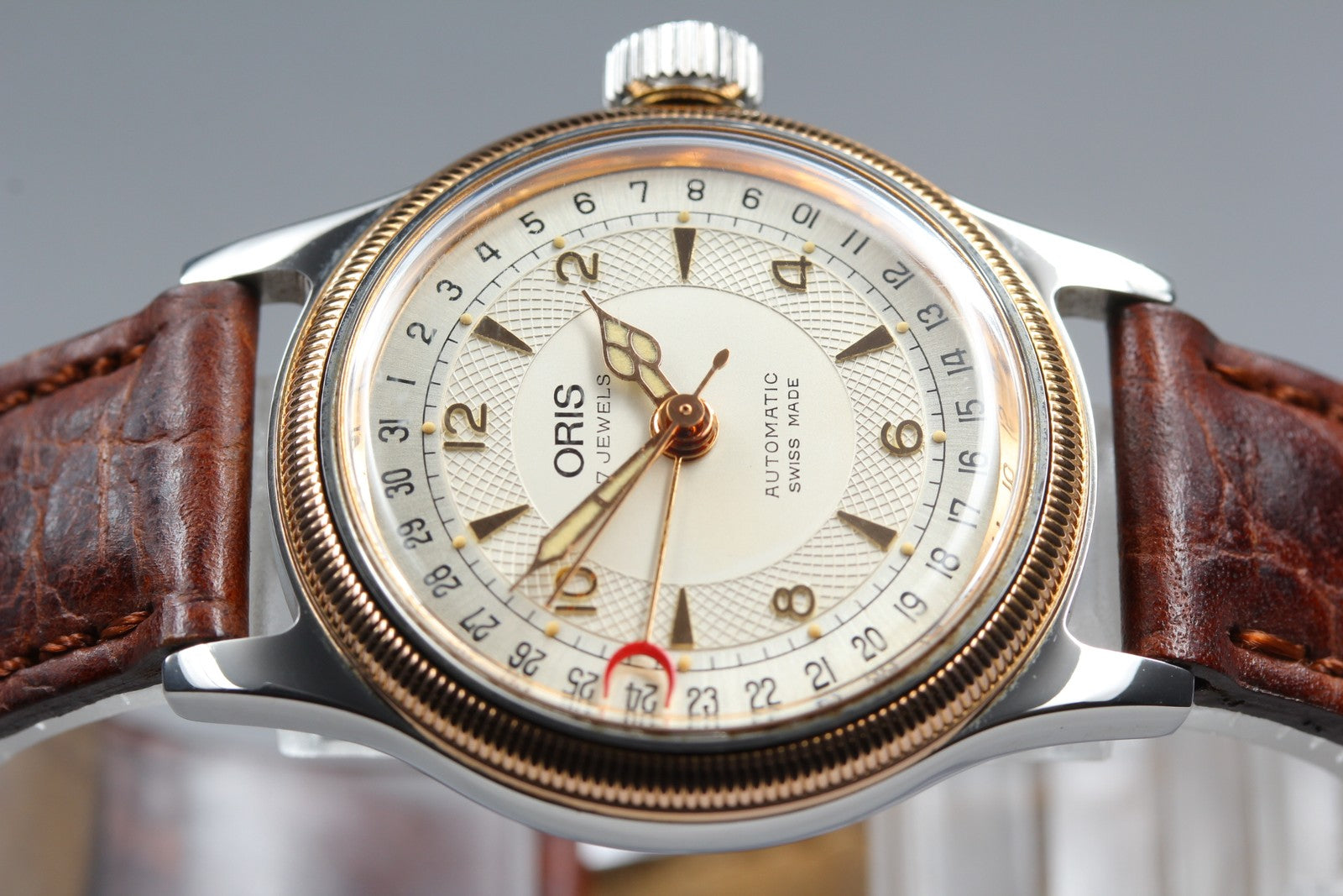 Vintage ORIS Big Crown Pointer Date 7400B 31mm Men's Automatic Watch [w /Box]