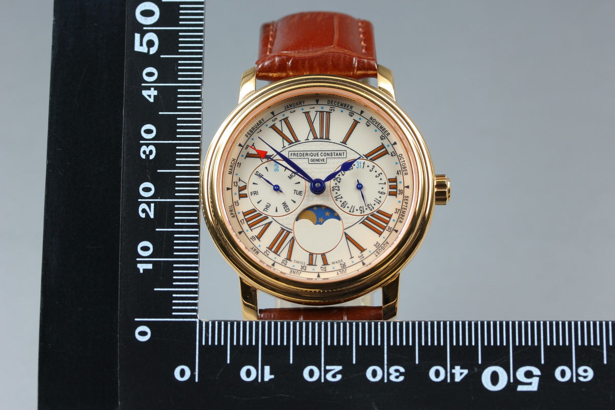 Overhauled FREDERIQUE CONSTANT FC-270X3P4/5/6 Quartz Men's Watch 38mm From JAPAN