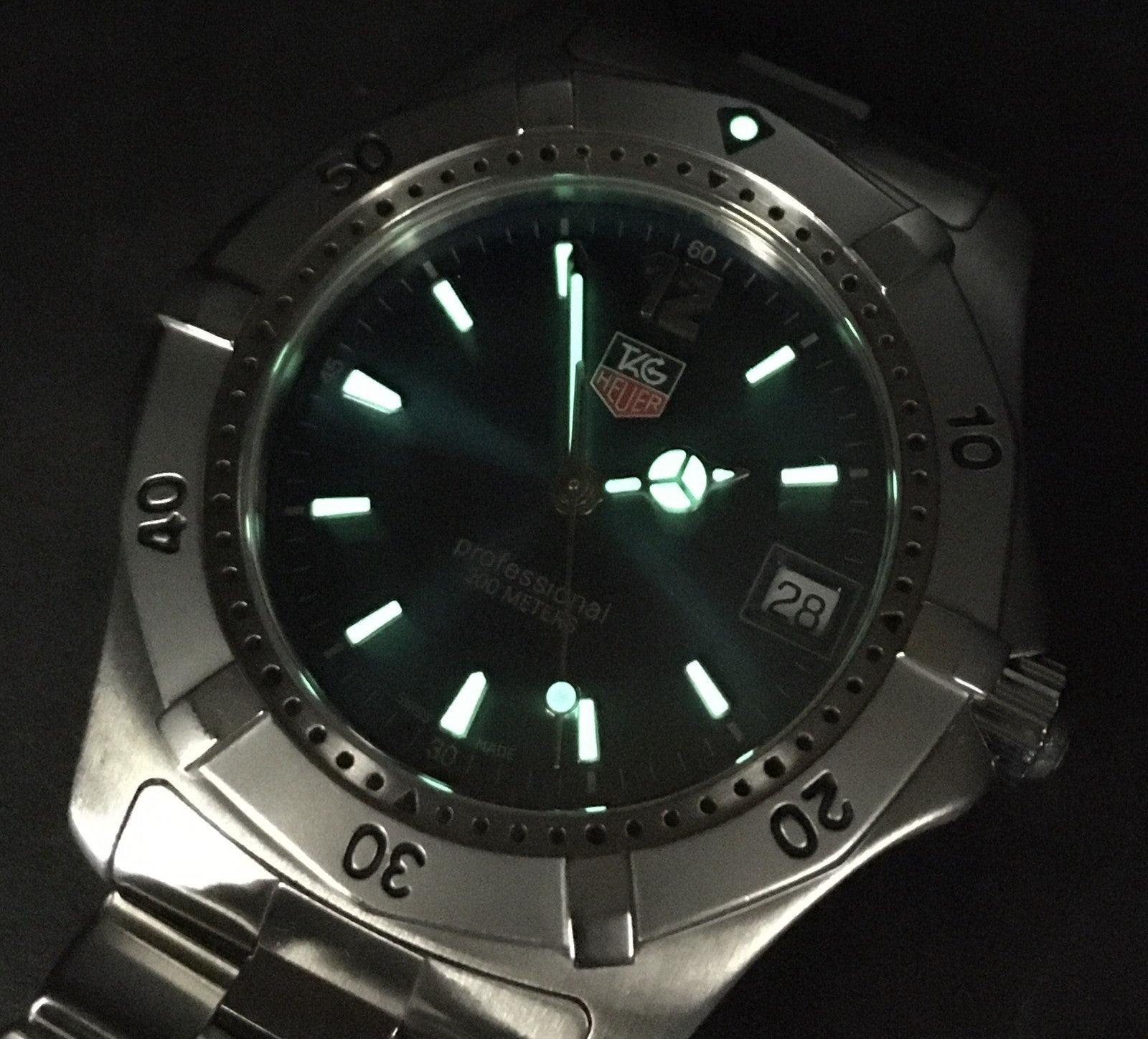 TAG HEUER Professional 2000 WK1119-1 Blue Turquoise Dial 38mm Men’s Quartz Watch