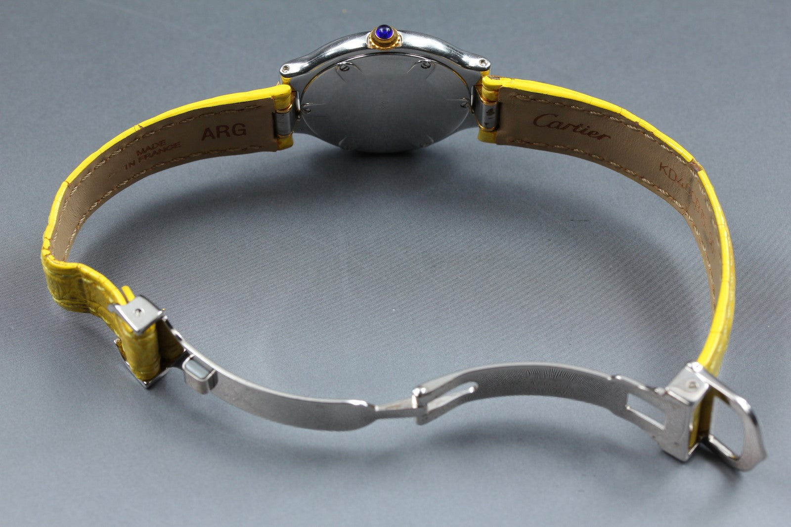 Overhauled[Exc+5] Cartier Must de Cartier 21 27mm Yellow Silver Women's Qz Watch