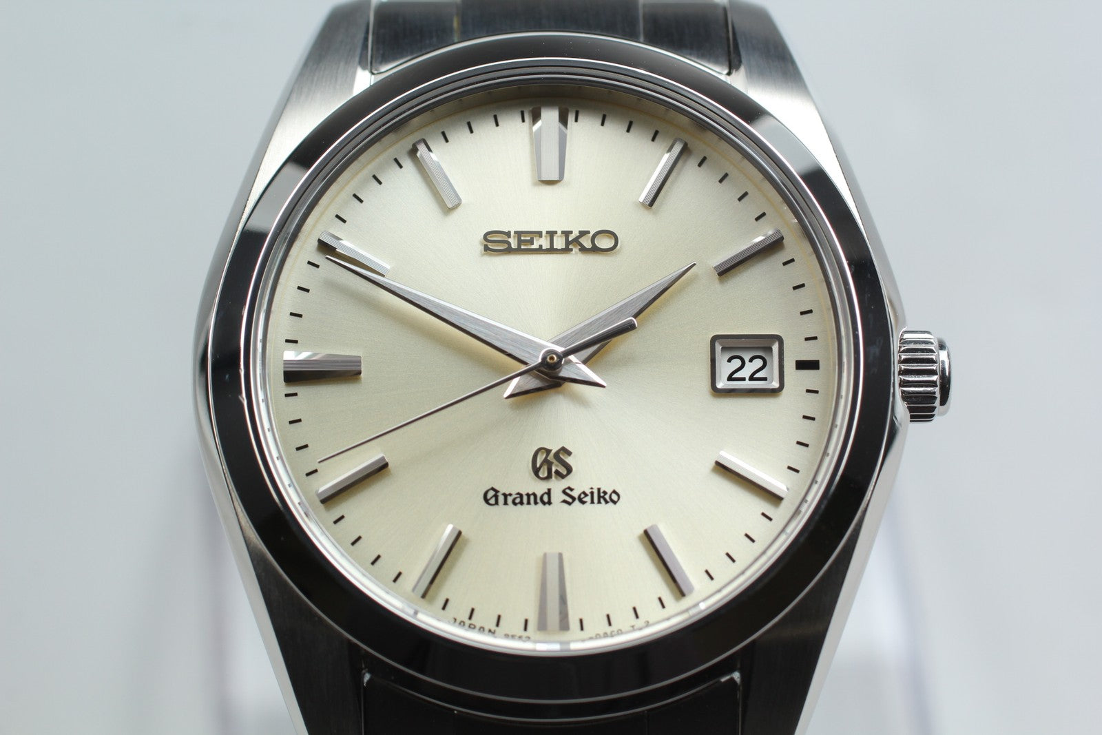 [Near MINT-] Grand Seiko GS 9F62-0AB0 SBGX063 Champagne Quartz Men's Watch JAPAN