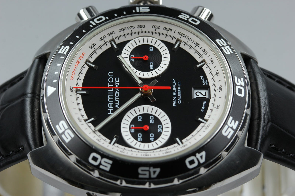 HAMILTON Pan Europ H357560 Chronograph 44mm Automatic Black Men's Watch