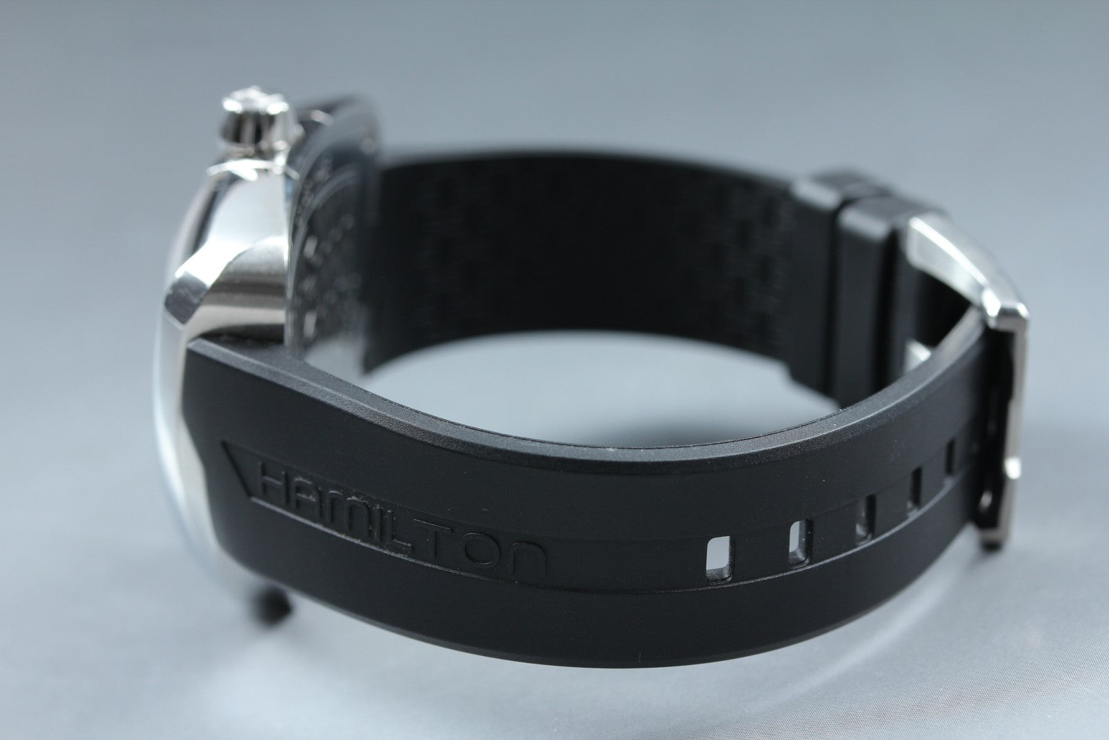 Hamilton Ventura Elvis80 H245510 Quartz Date Men's Black Watch 41mm JP Exc+5*Box