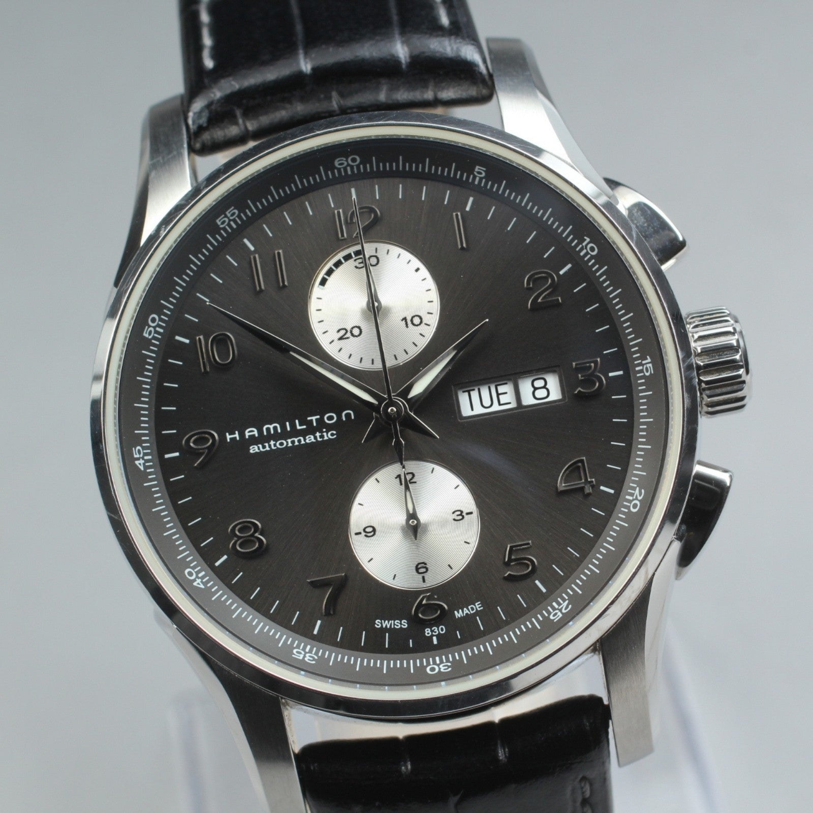 Exc+5* Box HAMILTON Jazzmaster Maestro H327660 Automatic Black Men's Watch JP