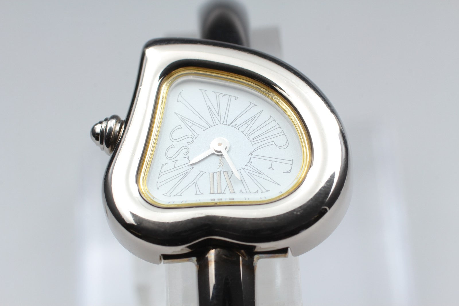 [Exc+5 Box] Yves Saint Laurent Heart 40th Anniversary Silver Qz Women's Watch