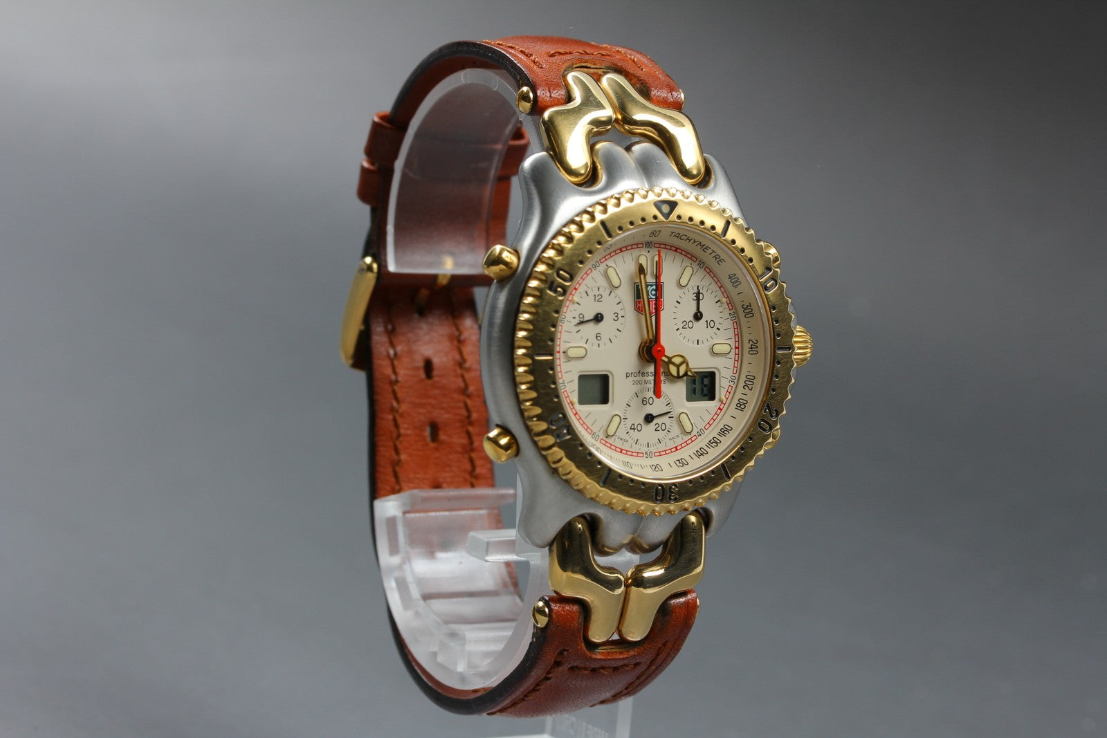 Vintage [Exc+4 Box] TAG HEUER S/el CG1123-0 Chronograph Quartz Men's Watch