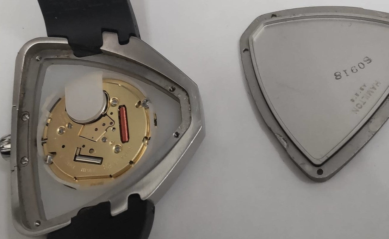 Hamilton Ventura Elvis80 H245510 Quartz Date Men's Black Watch 41mm JP Exc+5*Box