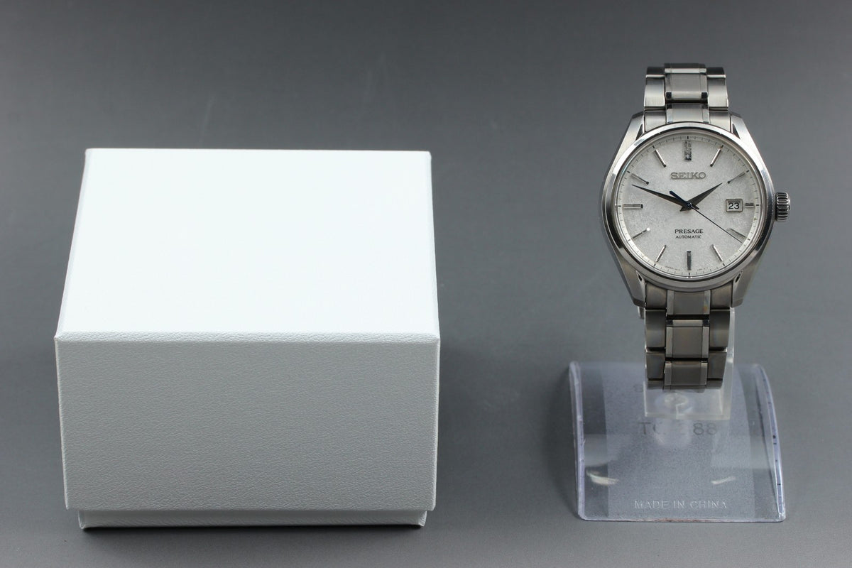 SEIKO PRESAGE 6R15-04A0 SARX055 White Snowflake Titanium AT Men's Watch JAPAN