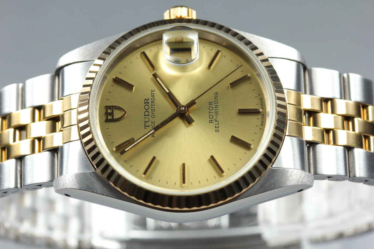 TUDOR Prince Oysterdate 74033 Gold Dial 33mm Cal.2824 Automatic Men's Watch