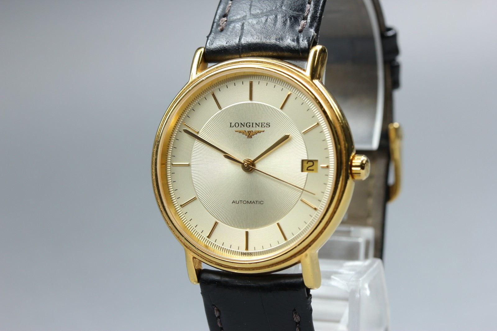 Vintage LONGINES Grand Classic L4.721.2 Automatic Gold Women's Watch 34mm JAPAN