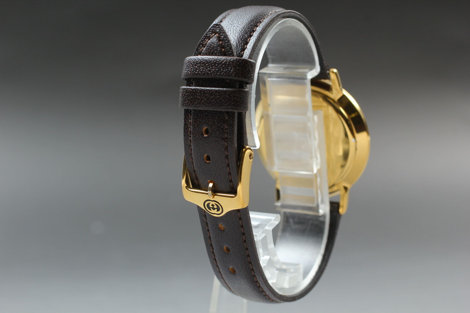New Battery [Exc+5] Gucci 3000.2.M Small Second Vintage Men's Quartz Watch JAPAN