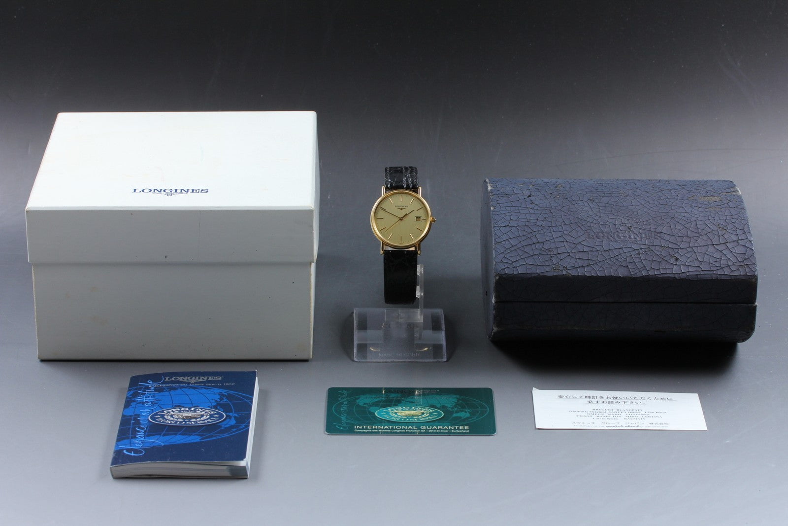 New Batt LONGINES Grand Classic L4.720.2 Quartz Men's Watch 32mm JAPAN