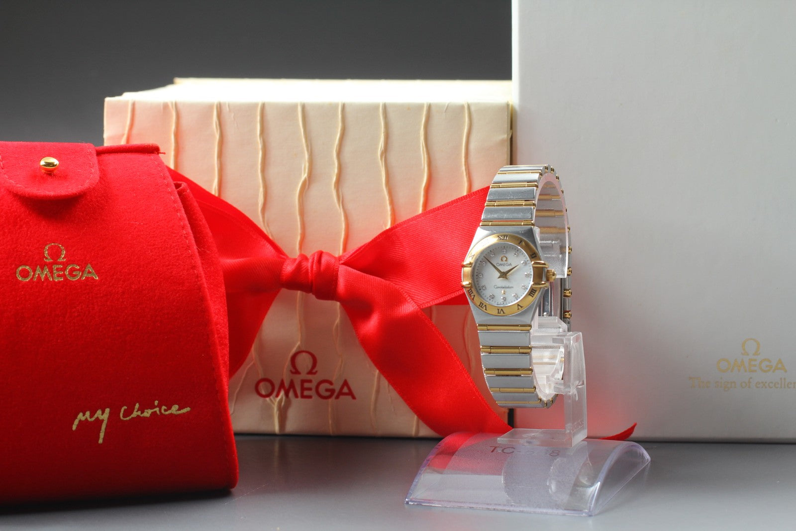 [Exc+5 Box] OMEGA Constellation Mini 795.1203 Diamond 22mm Quartz Women's Watch