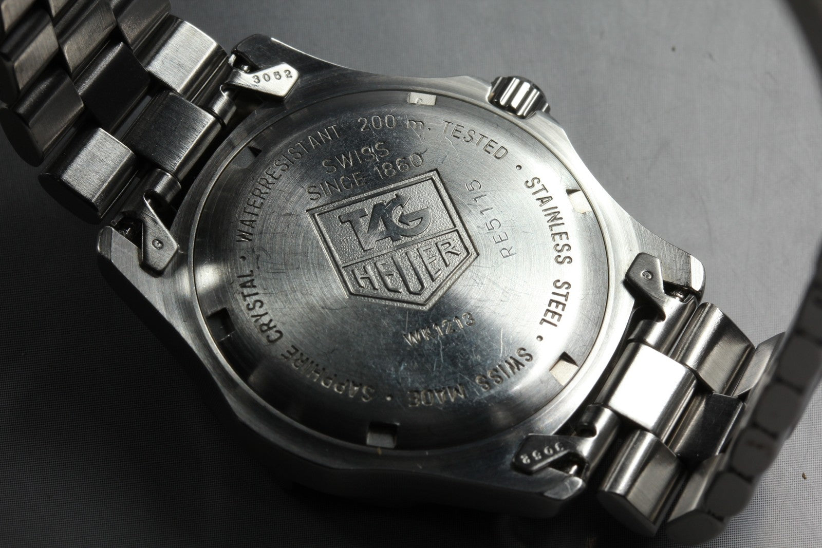 Battery replaced TAG HEUER Professional 200m WK1213 Blue Men's Watch 35mm JAPAN