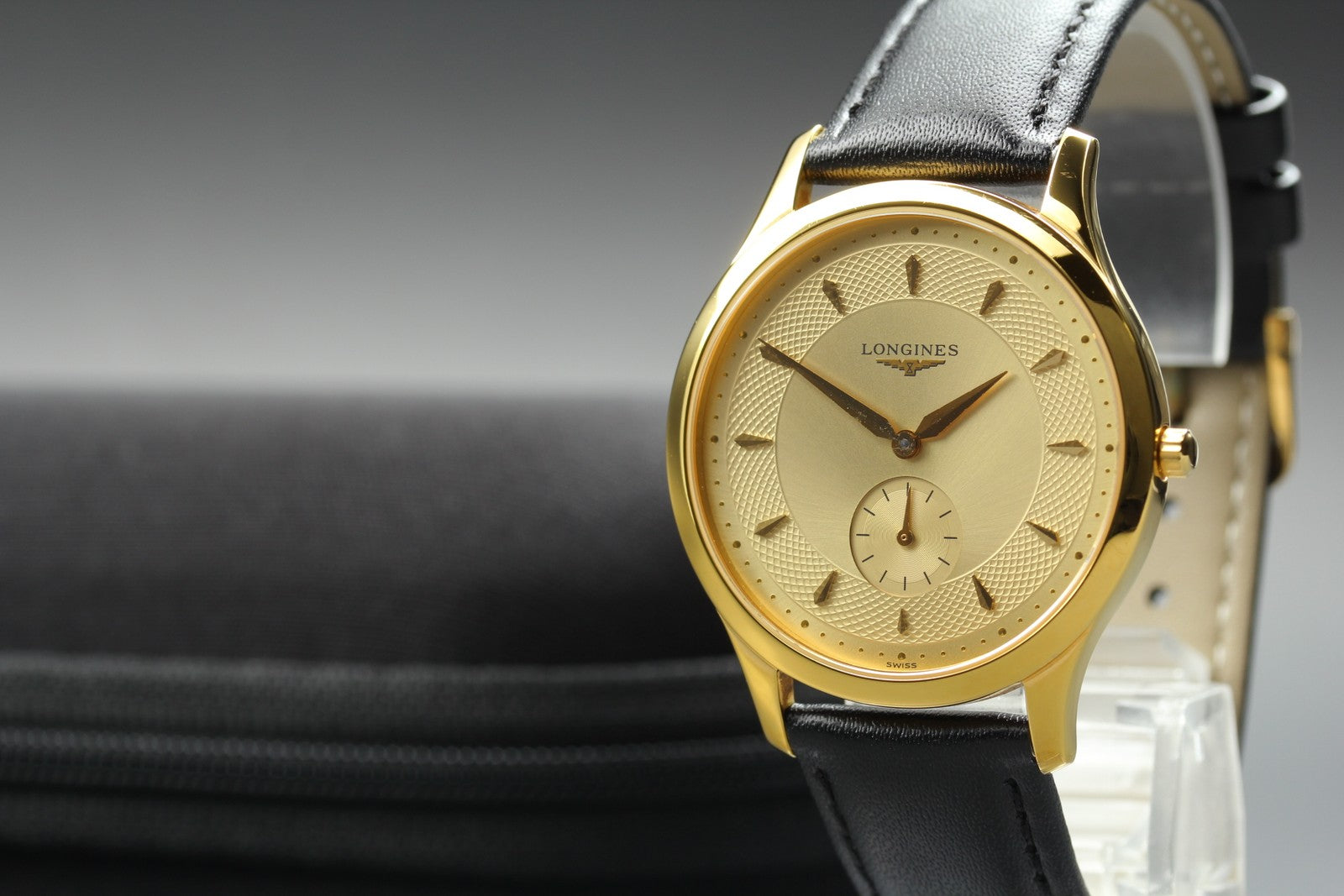 New Batt LONGINES La Grand Classic L4.706.2 Gold Quartz Men's Watch 36mm JAPAN