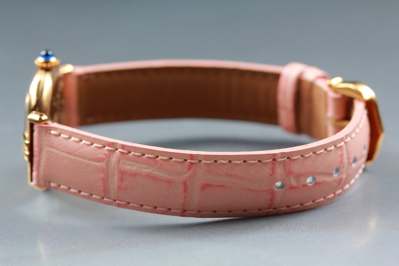 Vintage [Exc+5] Cartier Must Colisee Vermeil 590002 Gold Pink Women's Qz Watch