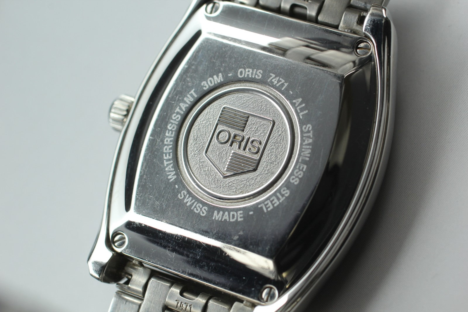 Vintage [Exc+4 Box] ORIS Regulator 7471 Silver 32mm Automatic Men’s Watch JAPAN