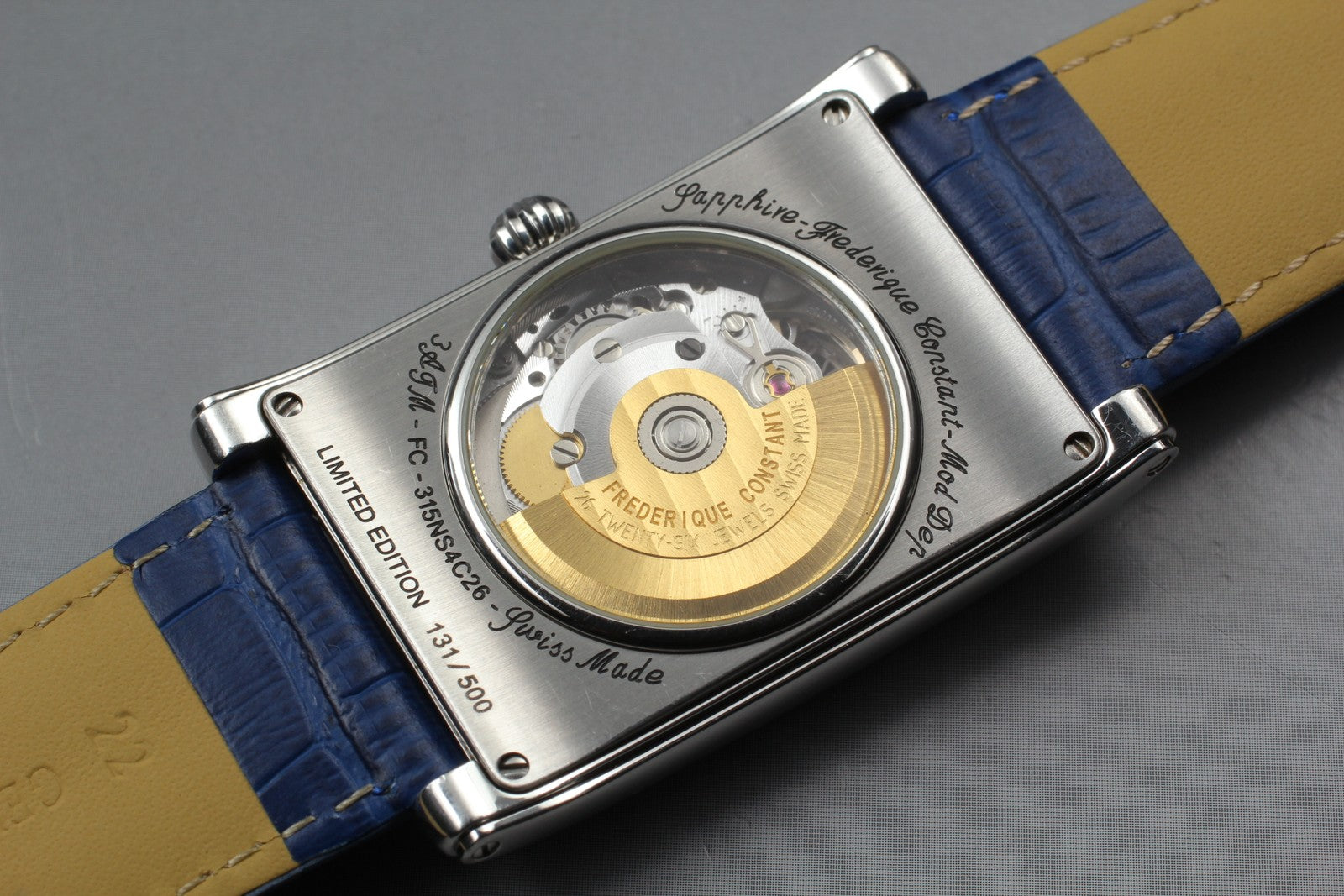 Limited [Exc+5 Box] FREDERIQUE CONSTANT FC-315NS4C26 Blue Automatic Men's Watch