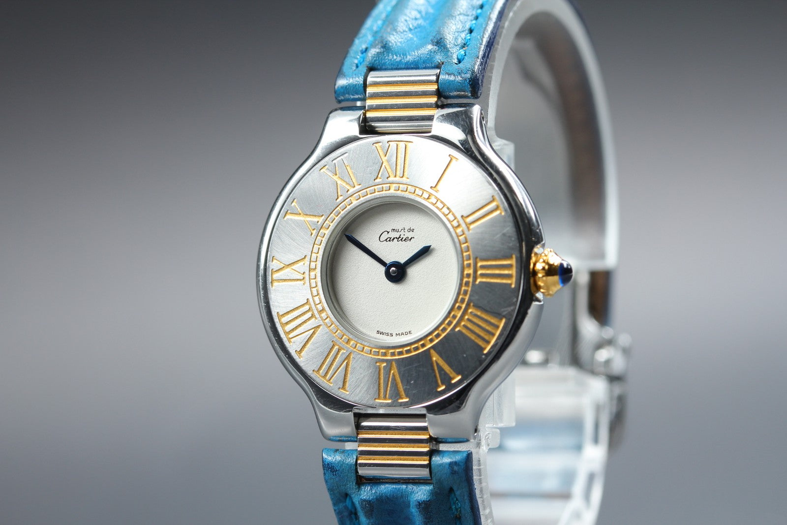 New Batt Cartier Must de Cartier 21 125000P Quartz Women's Watch From JAPAN Box
