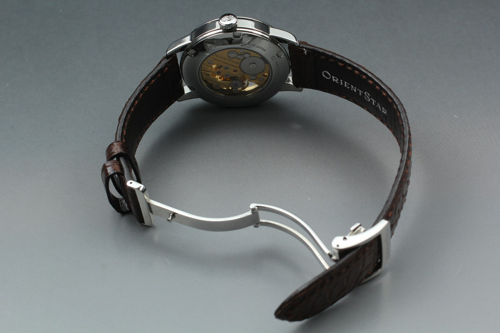 [Exc+5 Box] Orient Star F8B6-UAA0 Power Reserve Hand Winding Men's Watch JAPAN