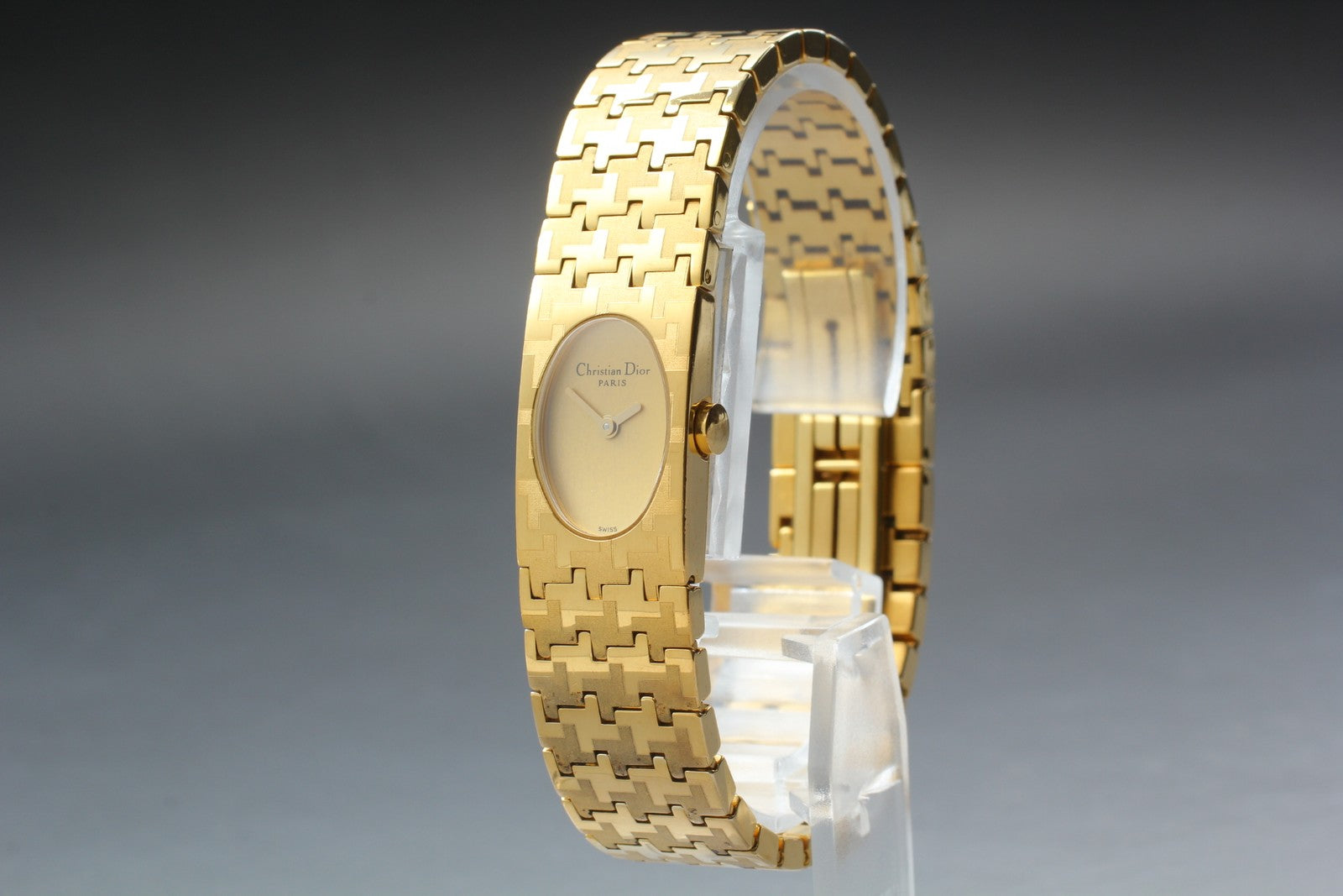 [Exc+5] Christian Dior D70-150 Gold Dial 15mm Women's Quartz Watch JAPAN