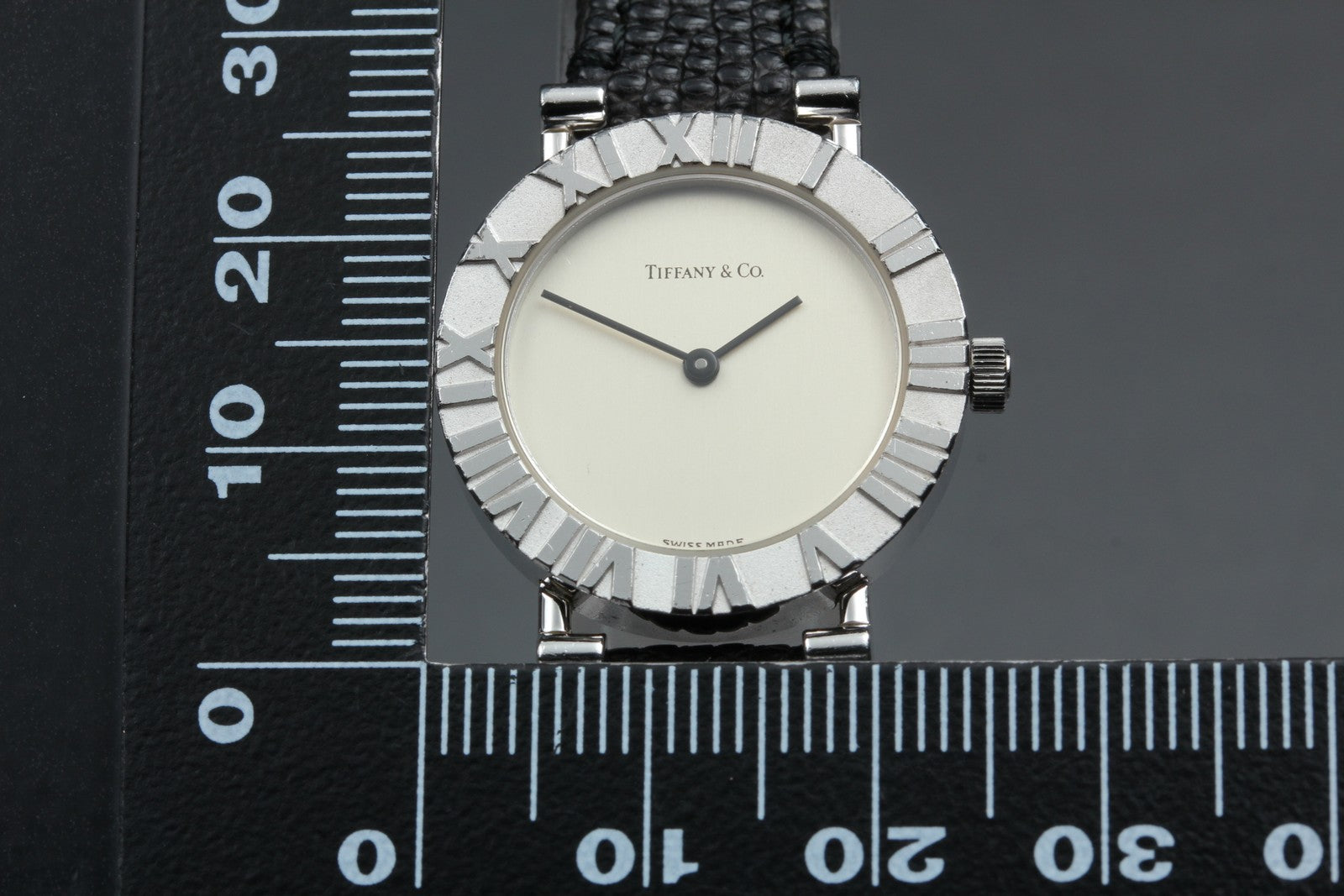 Tiffany & Co Atlas L0640 Sterling Silver 925 24mm Woman's Quartz Watch [Box]