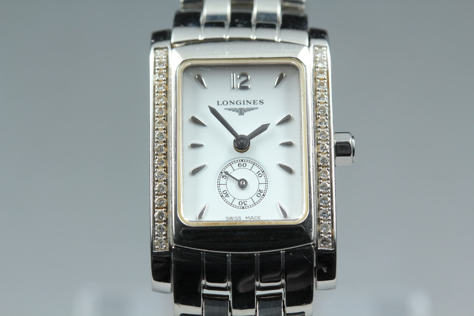 New Batt LONGINES Dolce Vita L5.155.0 Quartz White Dial Women's Watch 20mm JAPAN