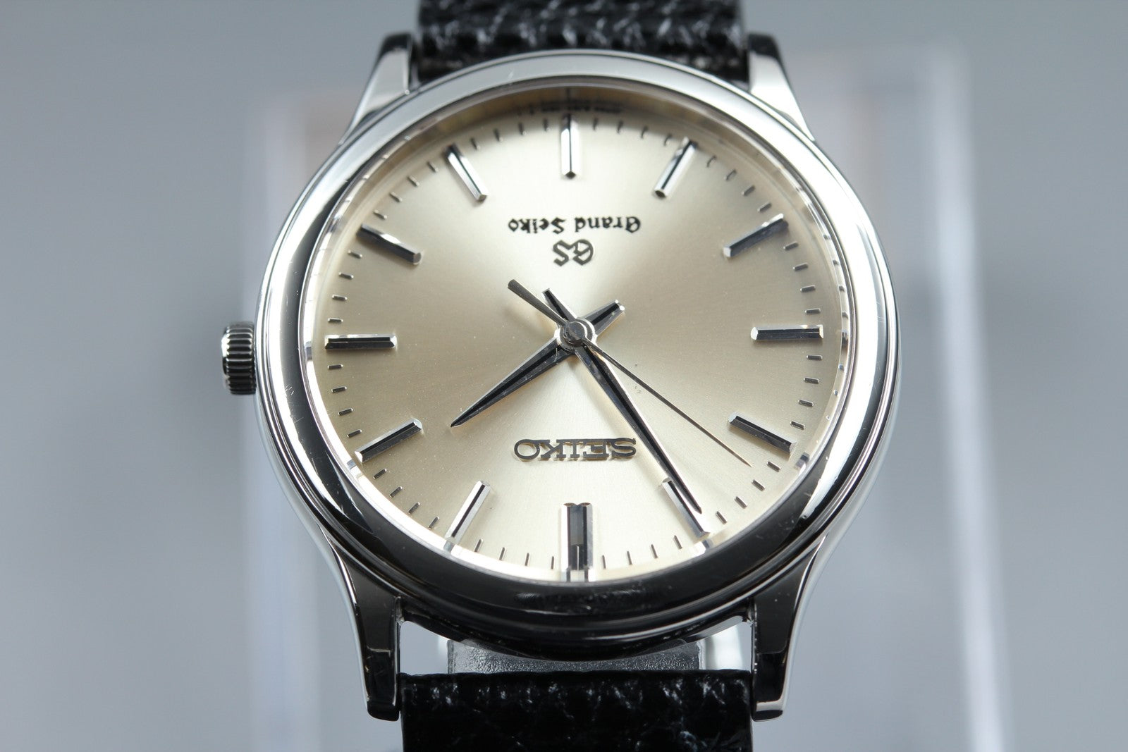 SEIKO Grand SEIKO GS 8J55-0A10 Silver Black 34mm Quartz Men's Watch