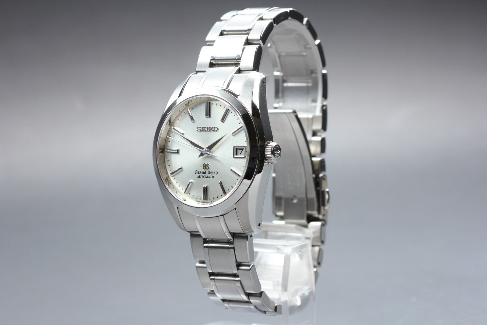 SEIKO Grand Seiko SBGR001 9S55-0010 Silver Automatic Date Men's Watch 36mm JAPAN