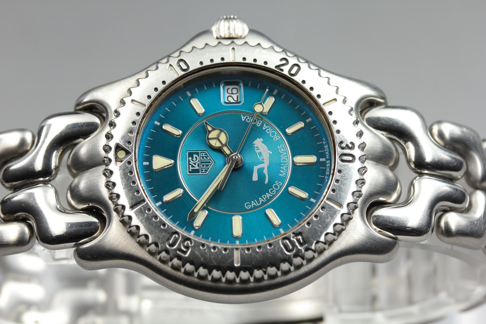 Limited Edition TAG HEUER SEL "Teal" Bora Bora WG111K Quartz Men's Watch 36mm JP