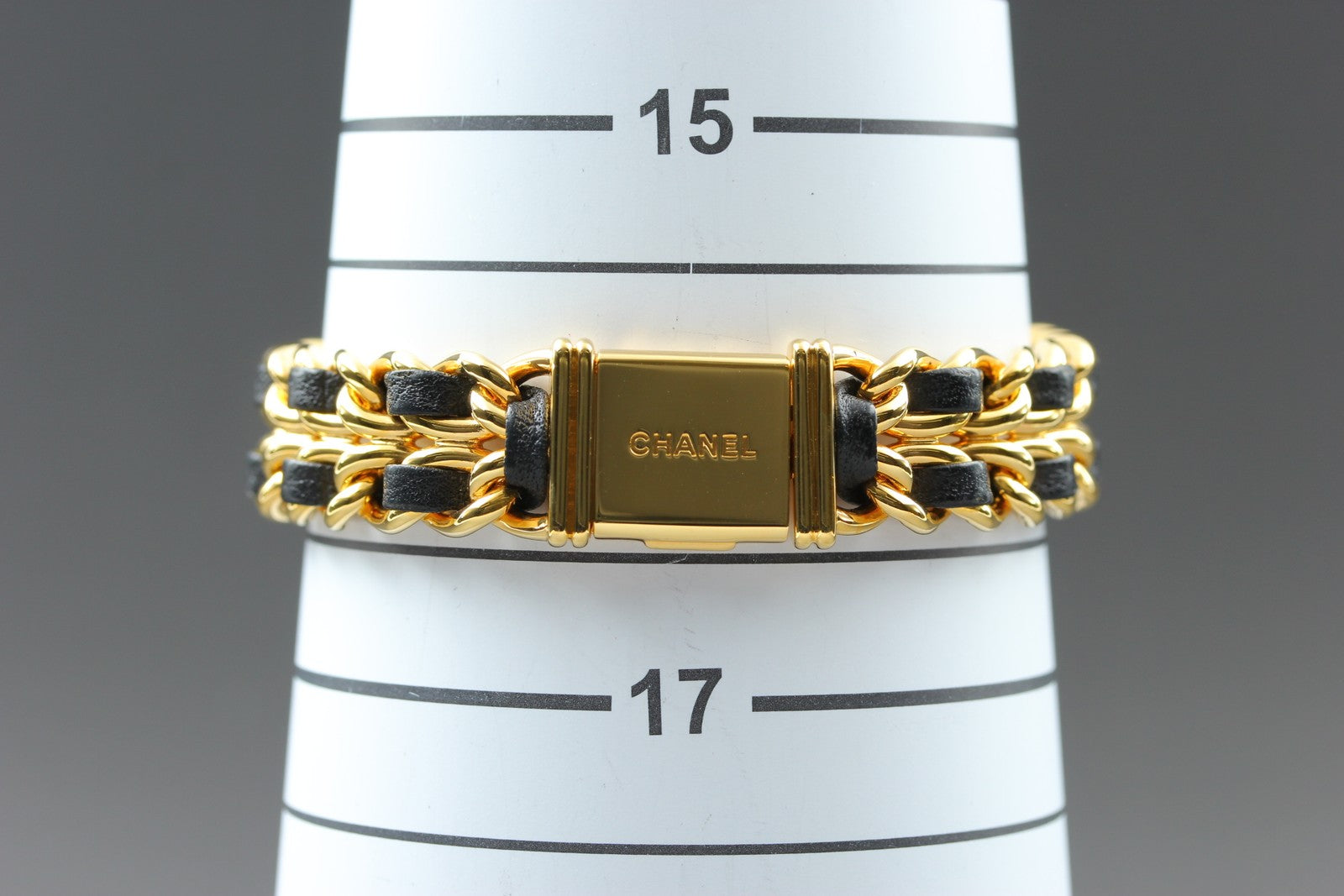 CHANEL Premiere L Size Black Dial Gold 20mm Quartz Women’s Watch [w/Box]