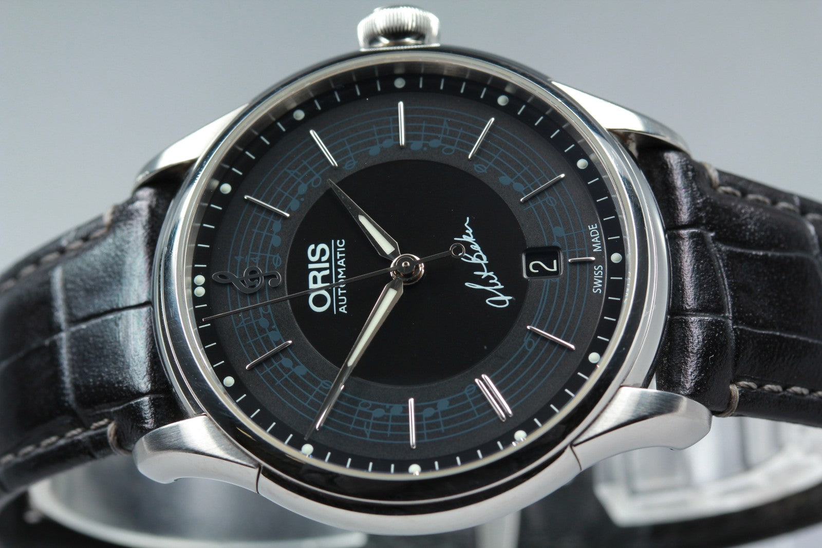 Oris Chet Baker Limited Edition 7591-84 Automatic Black Men's Watch 40mm Exc+5