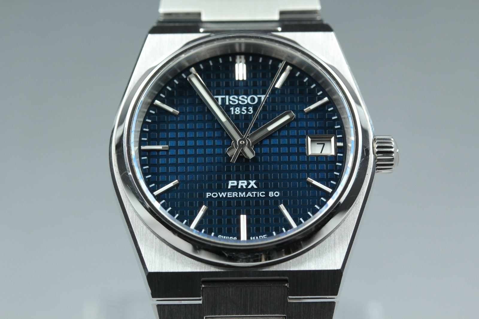 Tissot PRX Powermatic 80 T137207A Automatic Blue Dial Men's Watch 35mm JP JAPAN