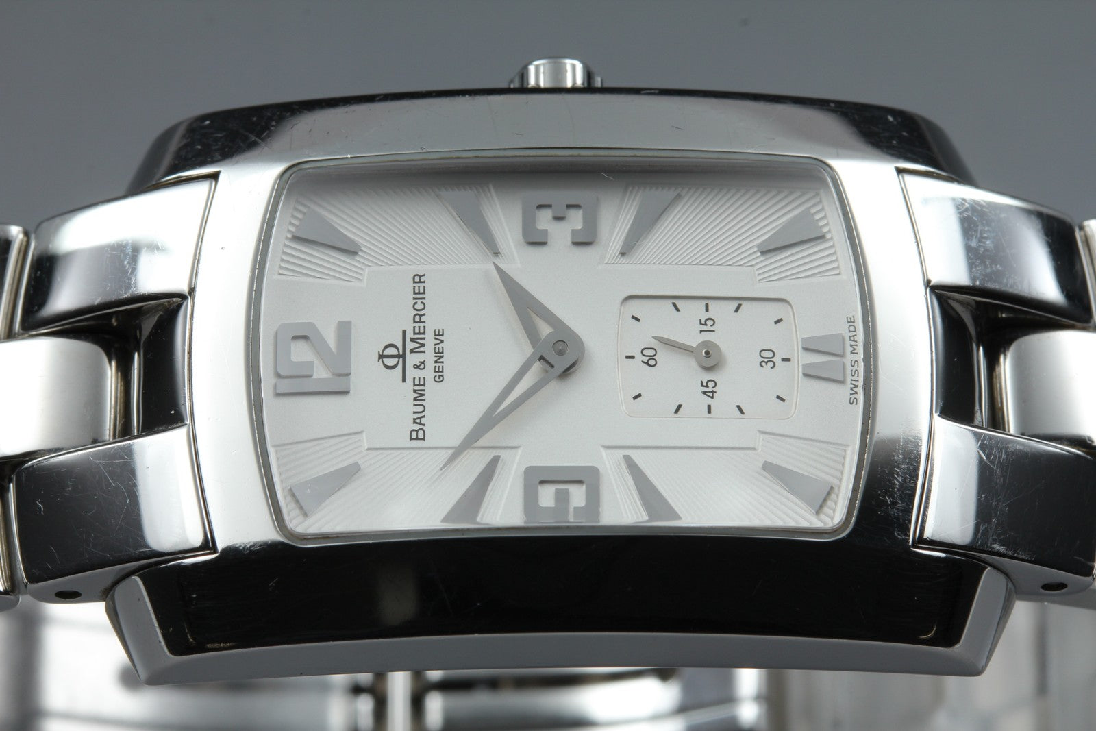 New Batt BAUME＆MERCIER Hampton Milleis 65310 Quartz Silver Men's Watch 26mm JP