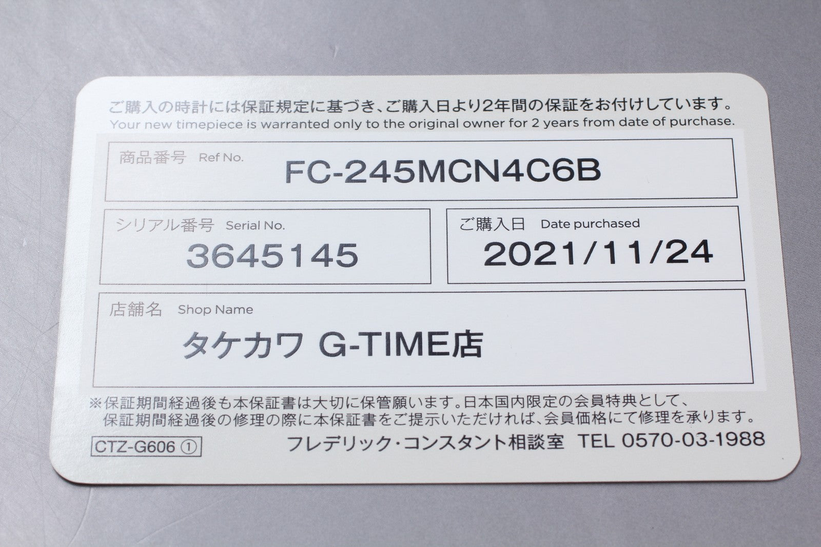 [N MINT]Box FREDERIQUE CONSTANT Classic FC-245X4C2/4/6 Quartz Watch 30mm JAPAN