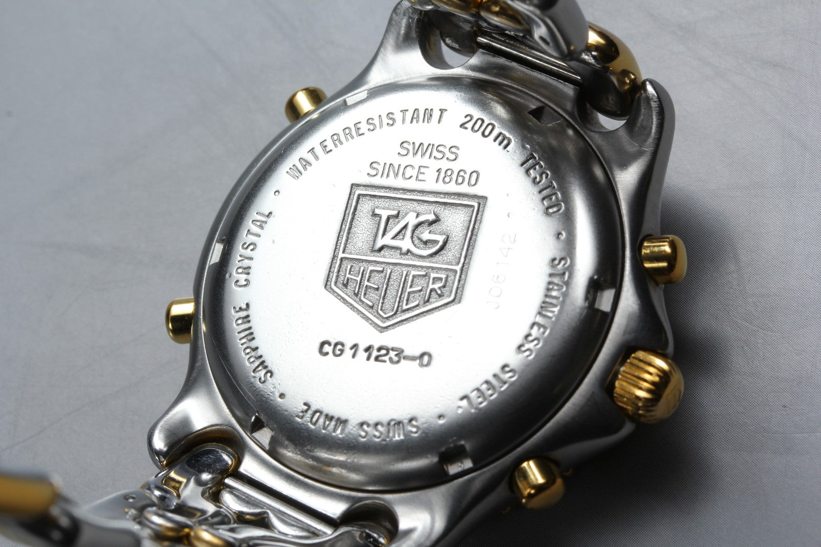 Vintage TAG HEUER SEL.s/el CG1123-0 Professional Quartz Chronograph Men's Watch