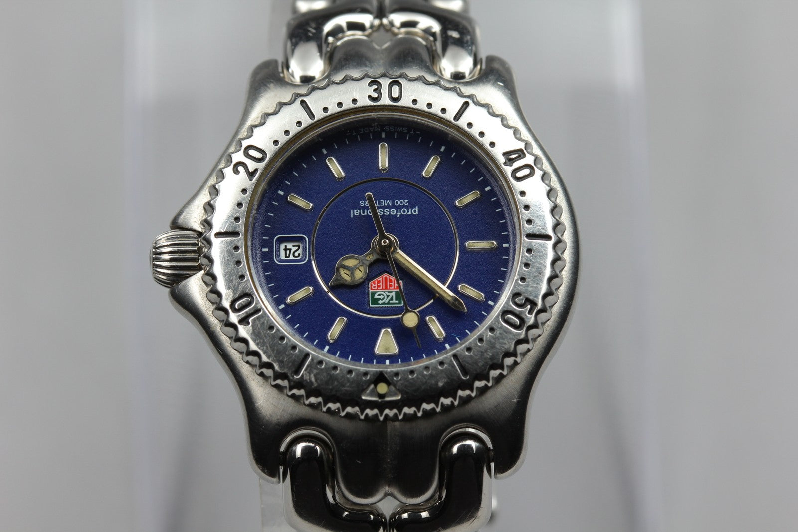 Vintage TAG Heuer SEL WG131A Quartz Blue Dial Women's Watch 28mm JAPAN