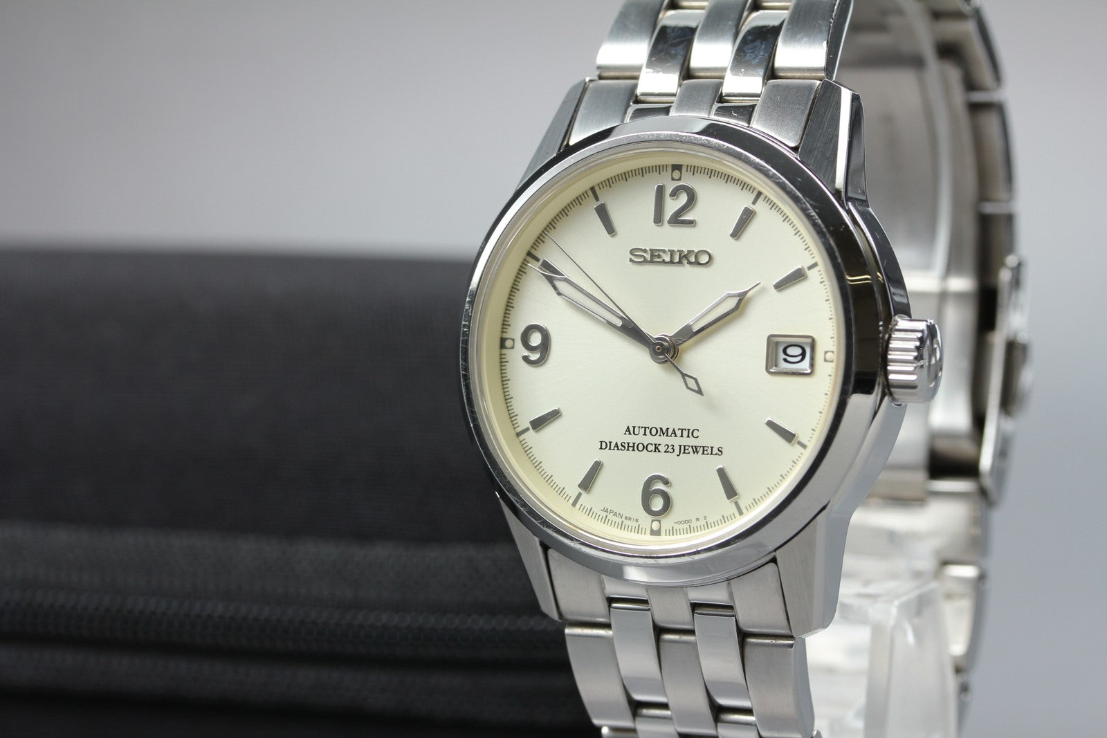 SEIKO SPIRIT 6R15-00B0 SCVS009 Date 36mm Automatic Men’s Watch JAPAN