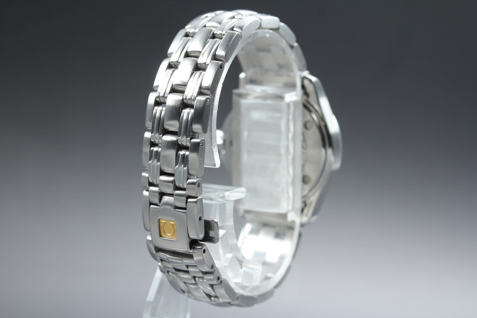 Vintage OMEGA Seamaster 2571.32 Cal.1424 Quartz Silver Women's Watch 28mm JAPAN