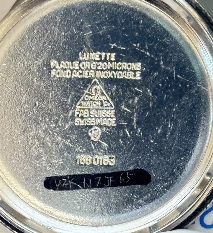 [Exc+5] Omega Geneve 166.0163 Cal.1012 35mm Automatic Date Gold Men's Watch