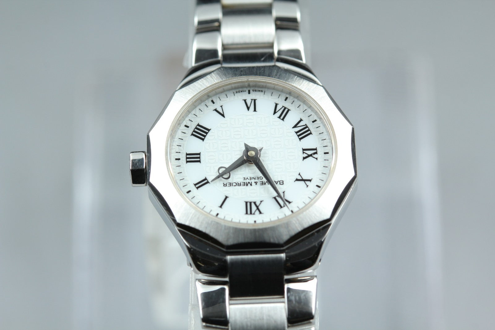 BAUME＆MERCIER Riviera 65505 Quartz White Dial Women's Watch 22mm JAPAN Box